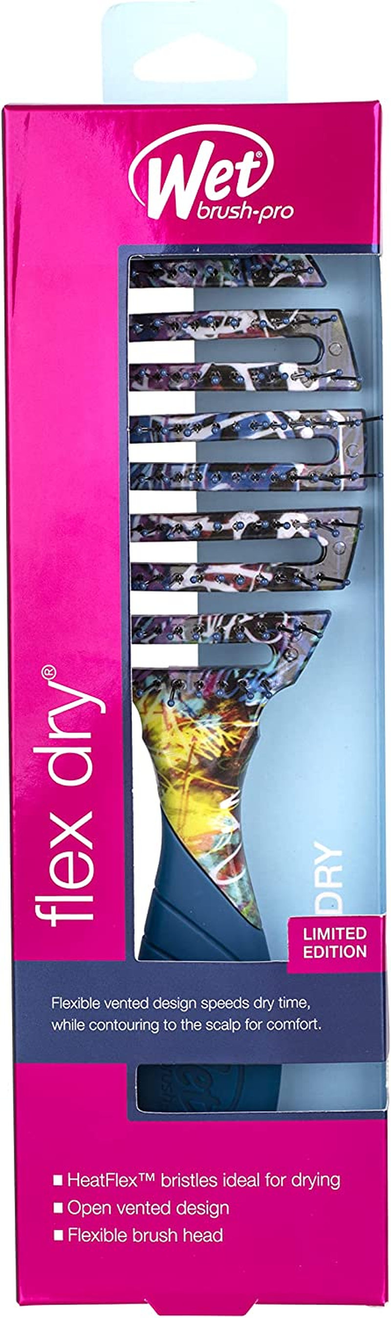Wetbrush Pro Flex Dry Street Art Hair Brush, Blue image number 2
