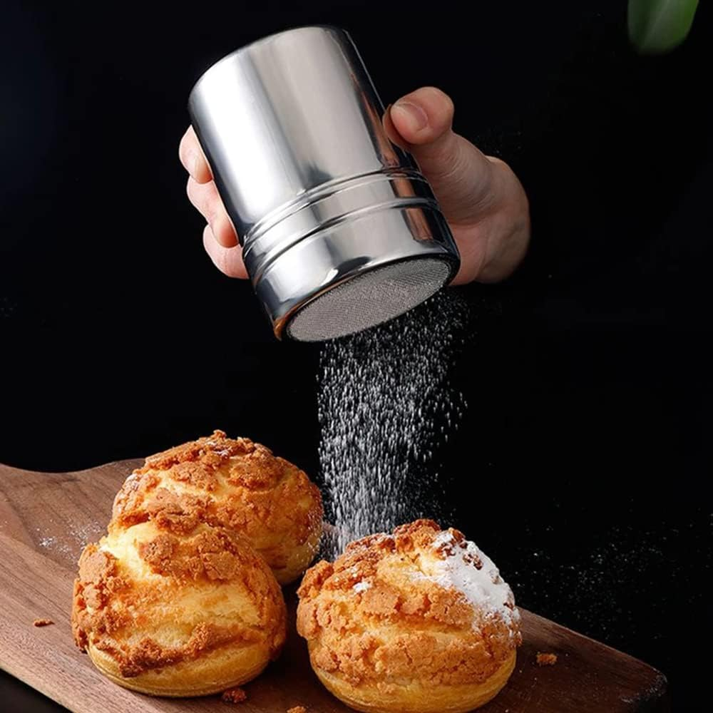 Stainless Steel Sugar Cocoa Coffee Icing Shaker Flour Duster Chocolate Powder #Coffee Duster