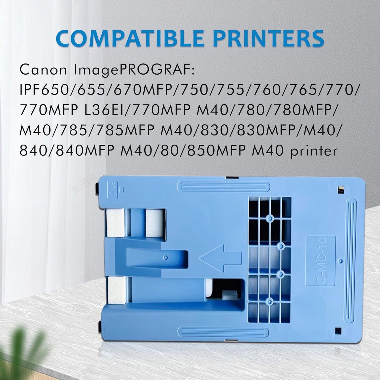 MC-10 Maintenance Cartridge Waste Collection Cartridge MC 10 Compatible with Canon Imageprograf IPF650 655 670 680 685 750 755 760 765 770 780 785 830 840 850 1320B014BA MC-10 1320B014 image number 2