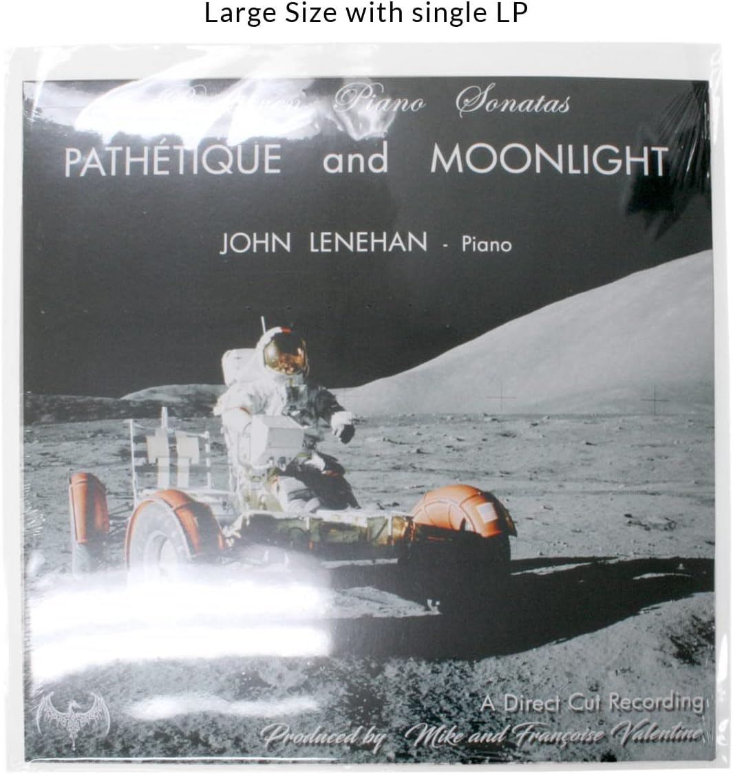 12" Inch Vinyl Outer Record Sleeves Large 33Cm X 33Cm Ultra Clear Pack of 25