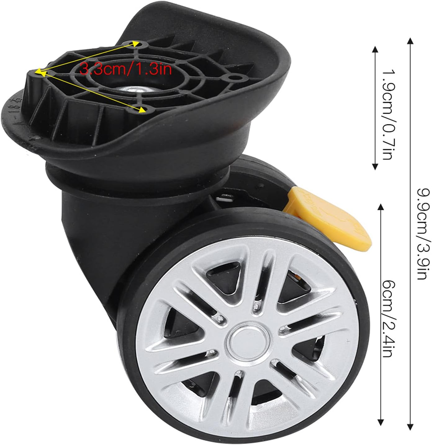 ANKROYU Outdoor Mute Brake Wheel, Draw Bar Box Wheel, Replacement Luggage Cases Wheel, Niversal Outdoor Suitcase Wheel, Luggage Replacement Wheel for Outdoor Travel image number 1