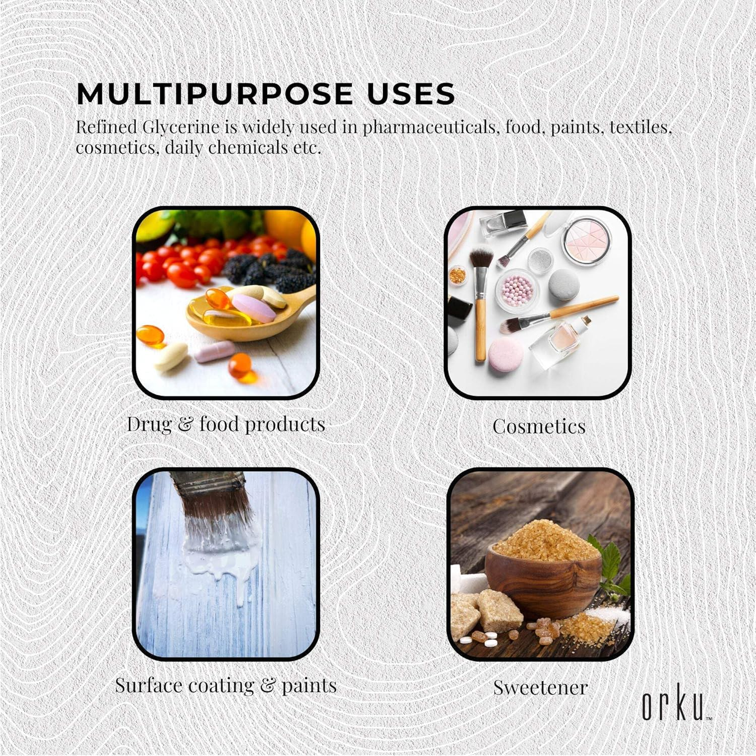 500Ml Glycerine Refined USP 99.9% Glycerol Pharmaceutical Vegetable Soybean Rapeseed image number 1