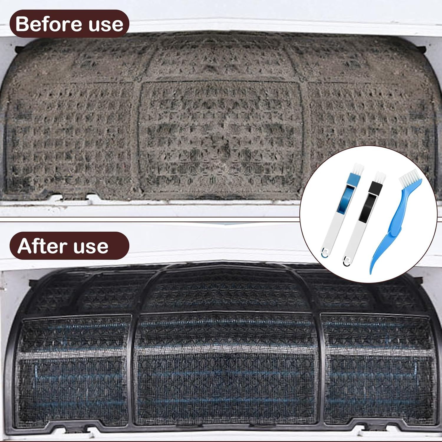 6 Pieces Condenser Comb Dryer, Slat Comb, Dryer Cleaning Brush, Condenser Comb for Cleaning Air Conditioners, Refrigerators, Evaporators, Windows, Dryer Brush Cleaning image number 1