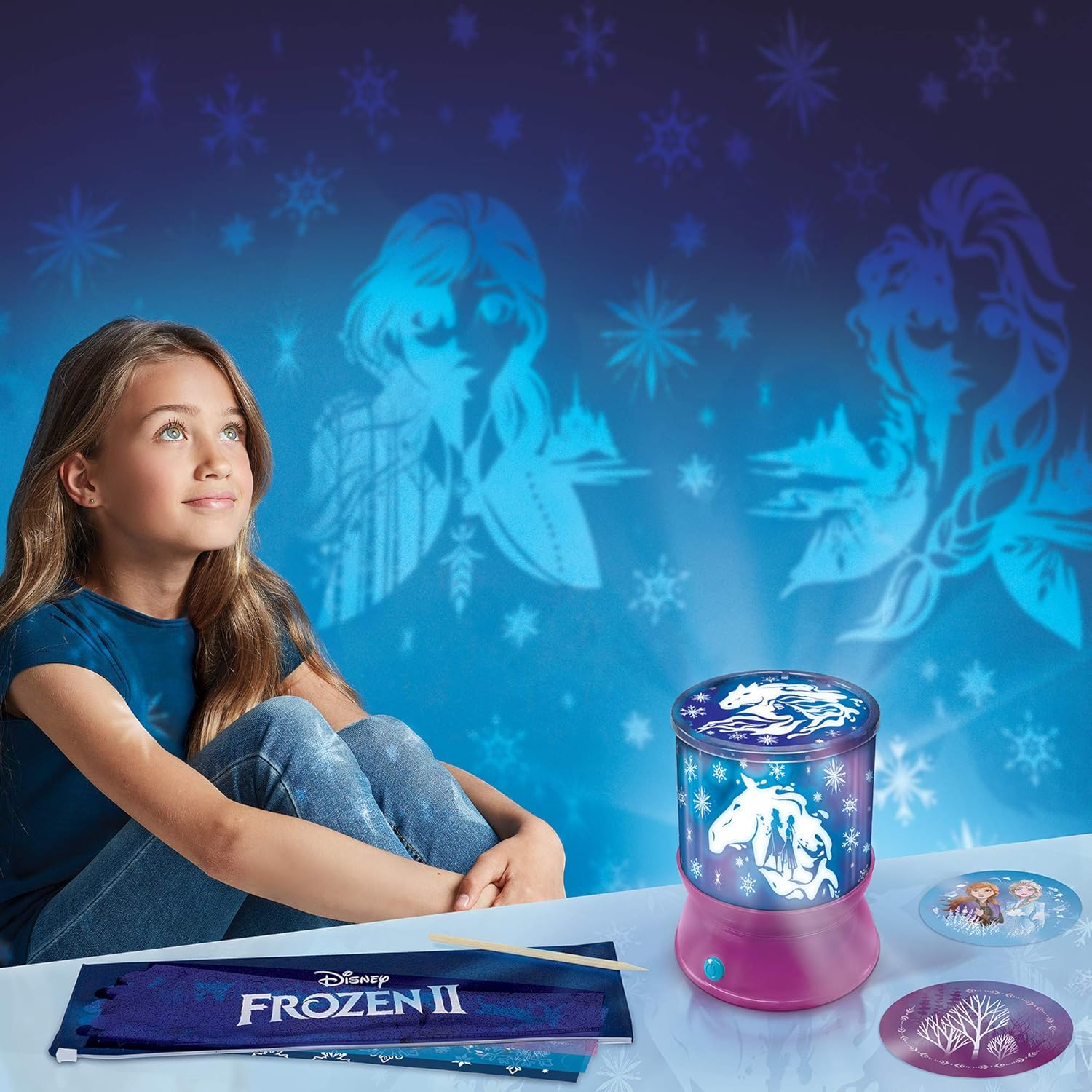 Make It Real &ndash; Disney Frozen 2 Starlight Projector - DIY Ceiling Projector for Girls - Illuminates Kids Bedrooms with Scenes from Disney&rsquo;S Frozen 2 image number 6
