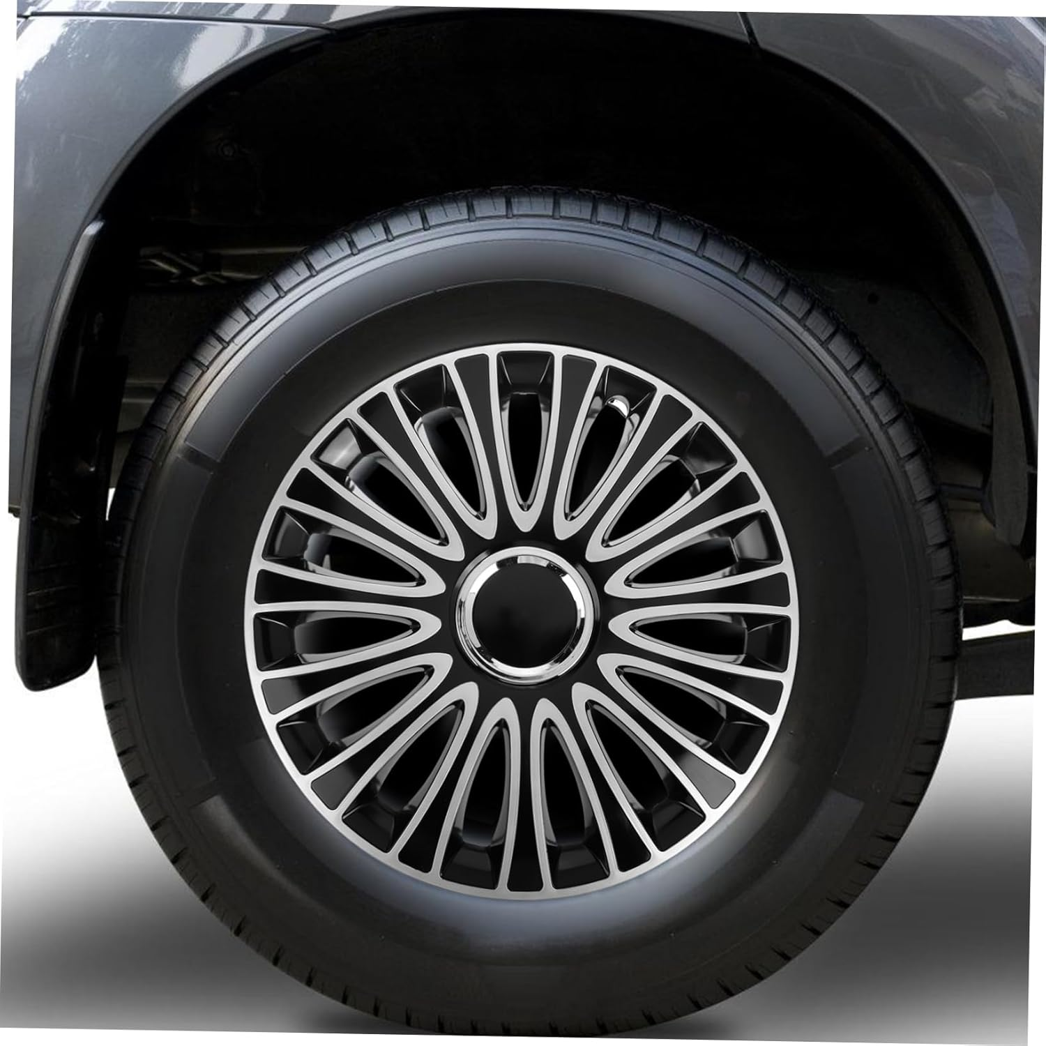 Zerodeko 1Pcs Automotive Wheel Hub Covers Car Wheel Decorative Caps Easy Installation Material Chic Design Compatible Vehicles image number 3