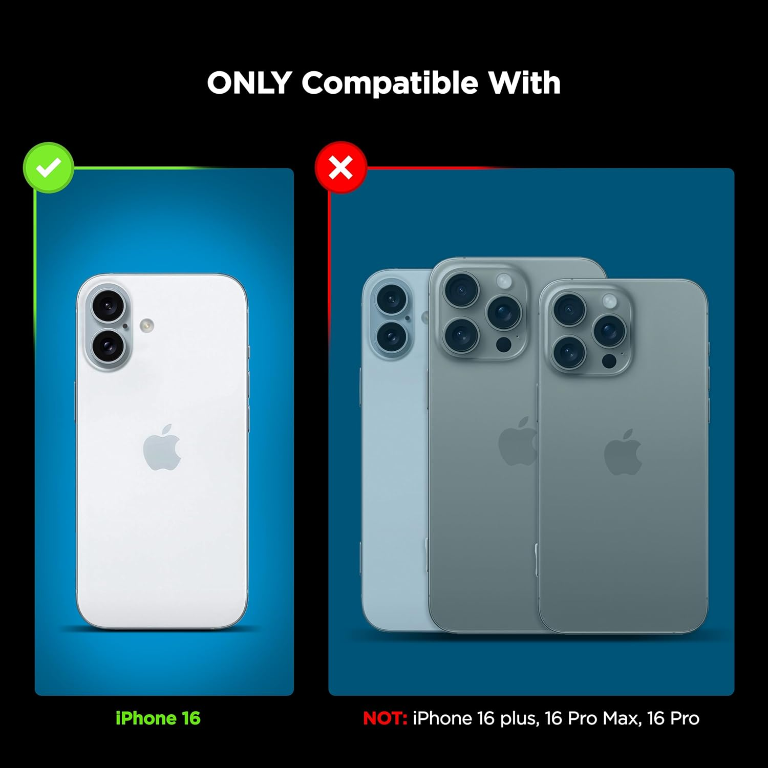 Encased Slimshield for Iphone 16 Case with Card Holder, (Compatible with Magsafe) Detachable Magnetic Wallet and Phone Cover - for Men (Black) image number 3