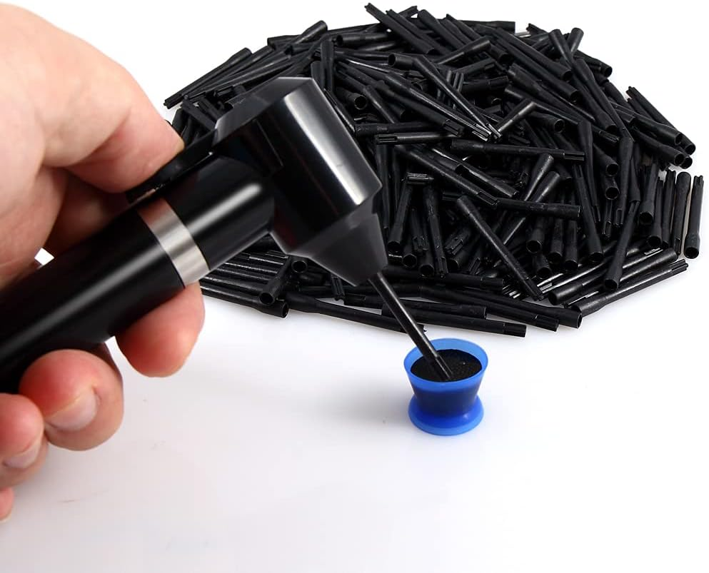 Ink Mixer Tattoo Pigment Mixer Machine with 100Pcs Mixing Sticks Eyebrow Color Makeup Tattoo Ink Pigment Black Electric Agitator Machine for Microblading Tattooing Supplies Tattoo Supply Tool image number 2