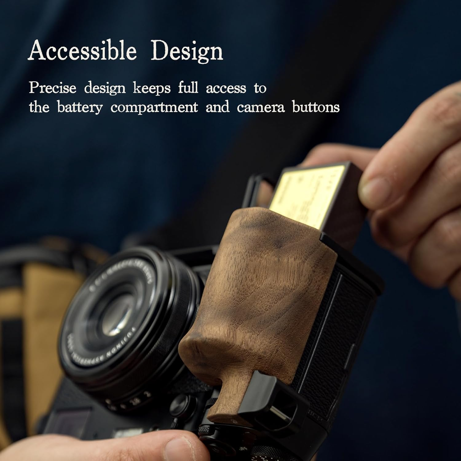 Tilta X100VI Leather Camera Case Compatible with X100VI 1/4"-20 Thread - Green TA-T70-LCC-GN image number 3