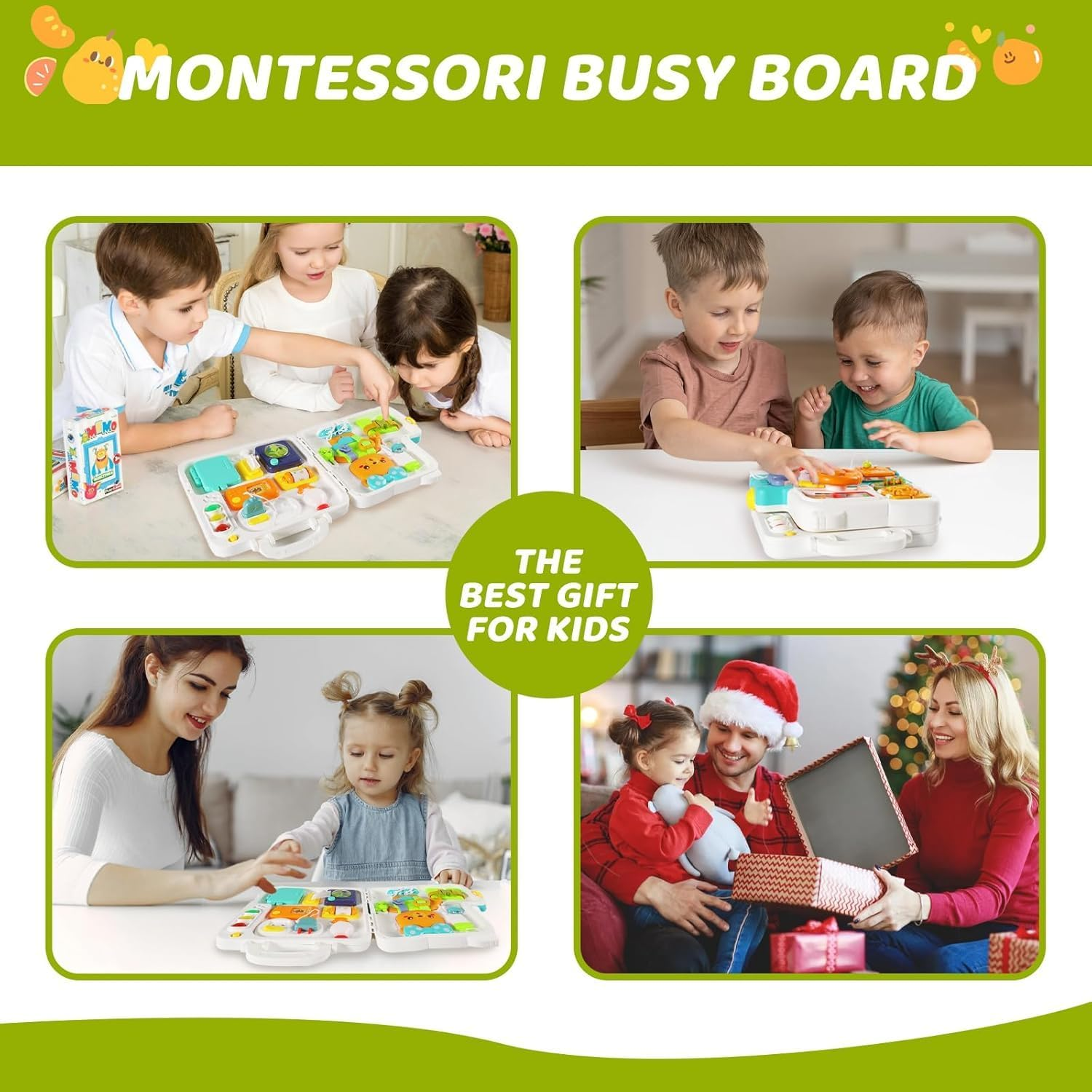 SORFURBOW Busy Board Montessori Toys for Toddler 1-3, Learning Sensory Toddler Toys for 1+ Year Old, Educational Fine Motor Baby Toys for 12 18 Months, 1 2 3 Years Old Boys Girls image number 5