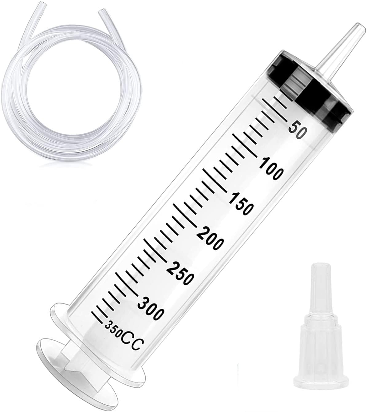 350Ml Syringe Tube Reusable Large Capacity Plastic Syringe with Tube and Cap for Applicator Industrial Experiments Pet Feeding image number 1