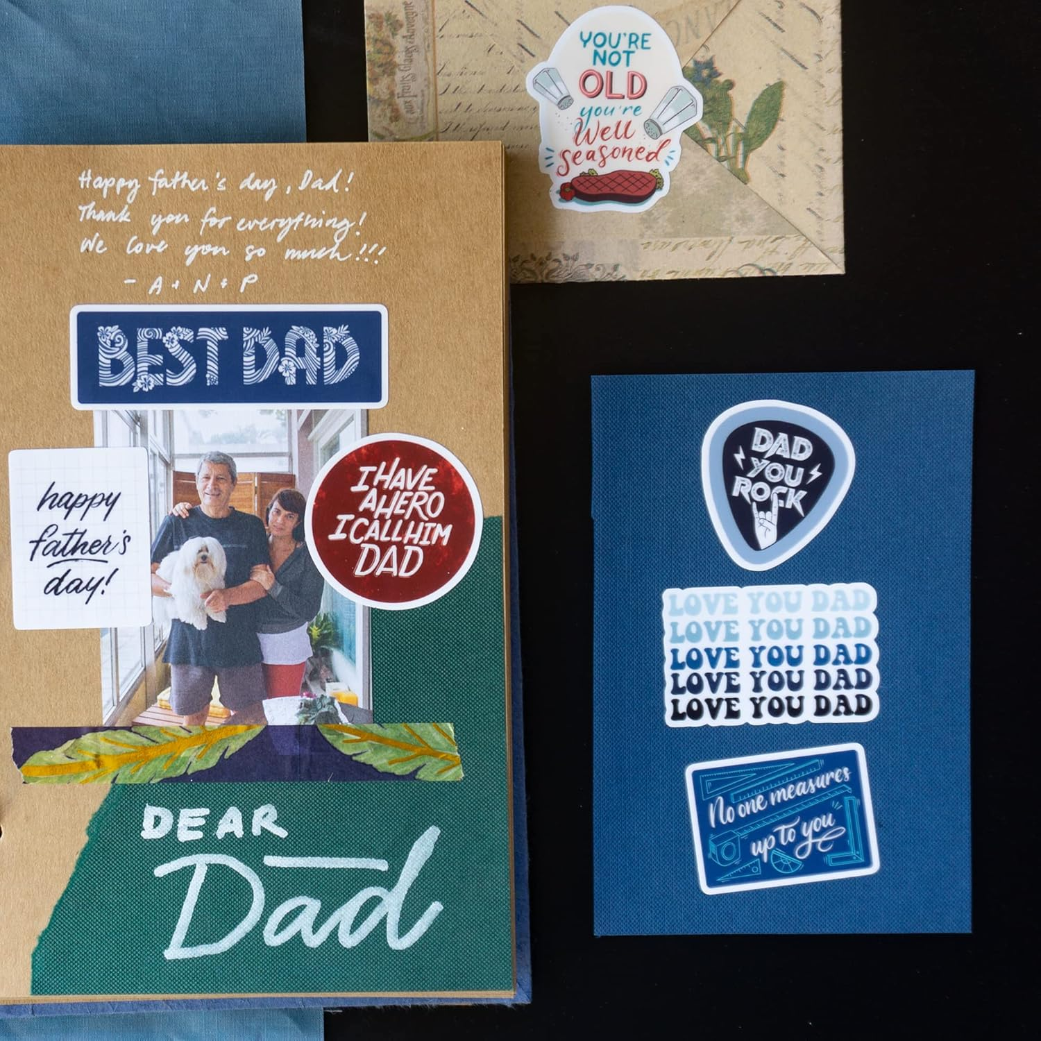 NAVY PEONY Witty Father'S Day Stickers (22 Pieces) - Vibrant, Funny, Waterproof | Unique Dad Stickers for Crafts, Scrapbooks, Water Bottles image number 4