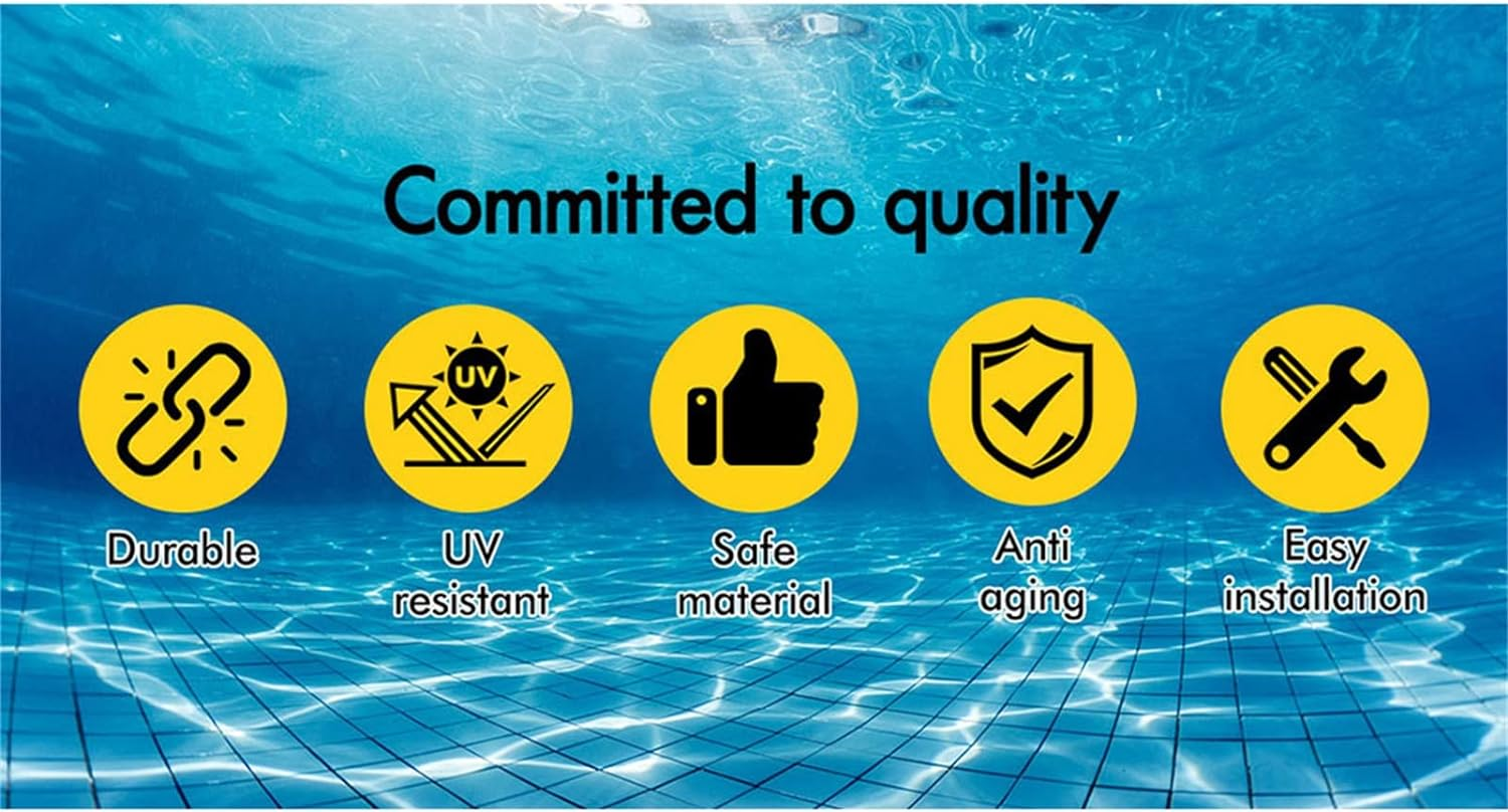 ALFORDSON 8M X 4.2M Pool Cover 500 Microns Bubble Solar Isothermal Swimming Blanket, Keep Water Heat and Clear for Inground Pools, Blue/Silver image number 5