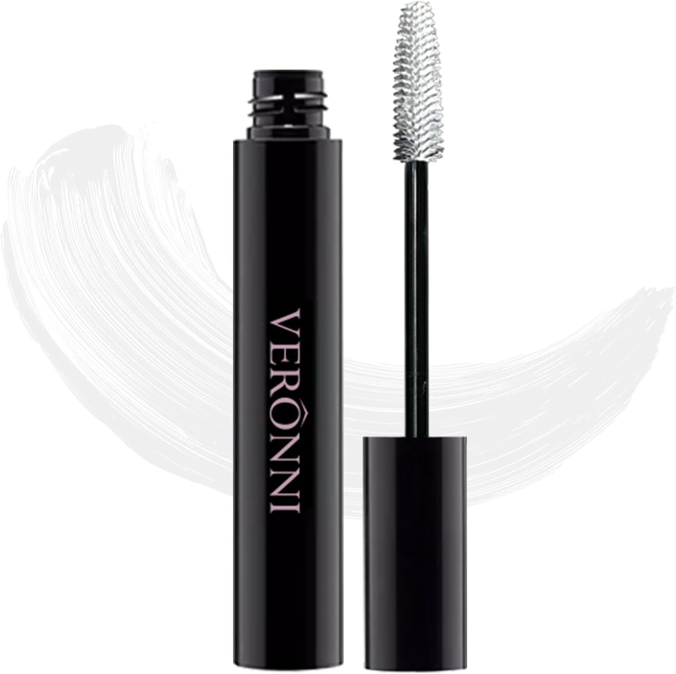 VERONNI Black Waterproof Mascara, Curling Thick Lengthening Eyelash Mascara, Lifts and Extends Lash Length, Clump Resistant, Non-Smudge Eyelash Colorful Extension Curl Mascara Makeup (Black)
