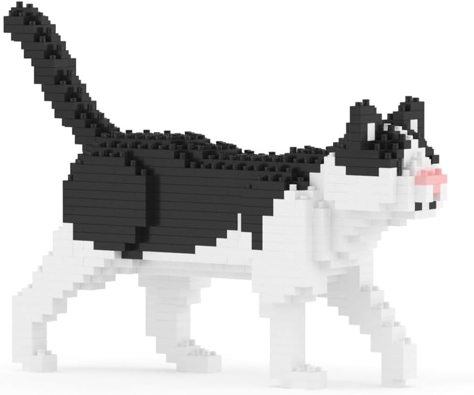 JEKCA White Cat Mini 01S | Plastic Building Blocks | Age 14+