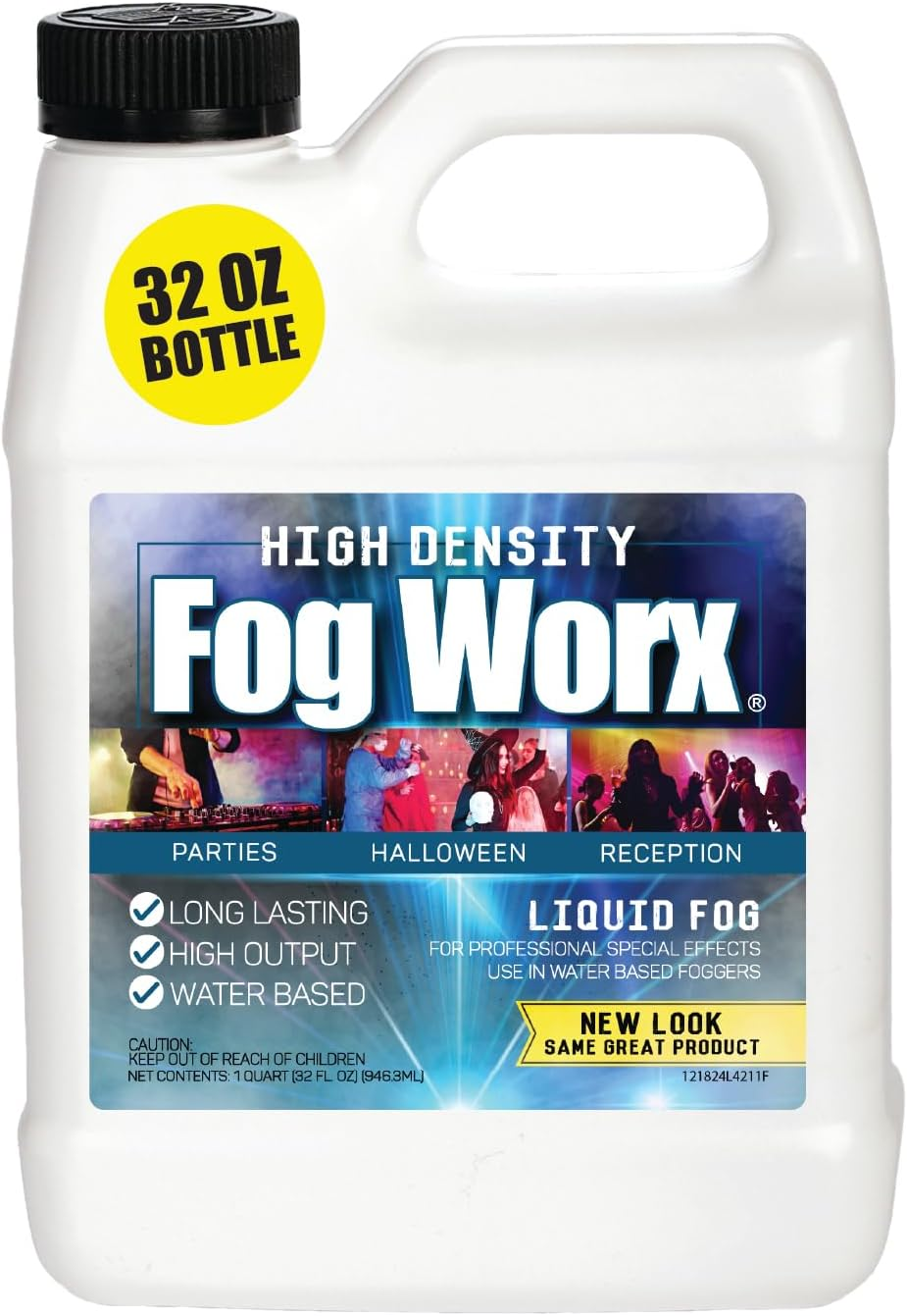 Fogworx Extreme High Density Fog Juice - Long Lasting High Output Water Based Fog Machine Fluid - 1 Quart 32 Ounces image number 1