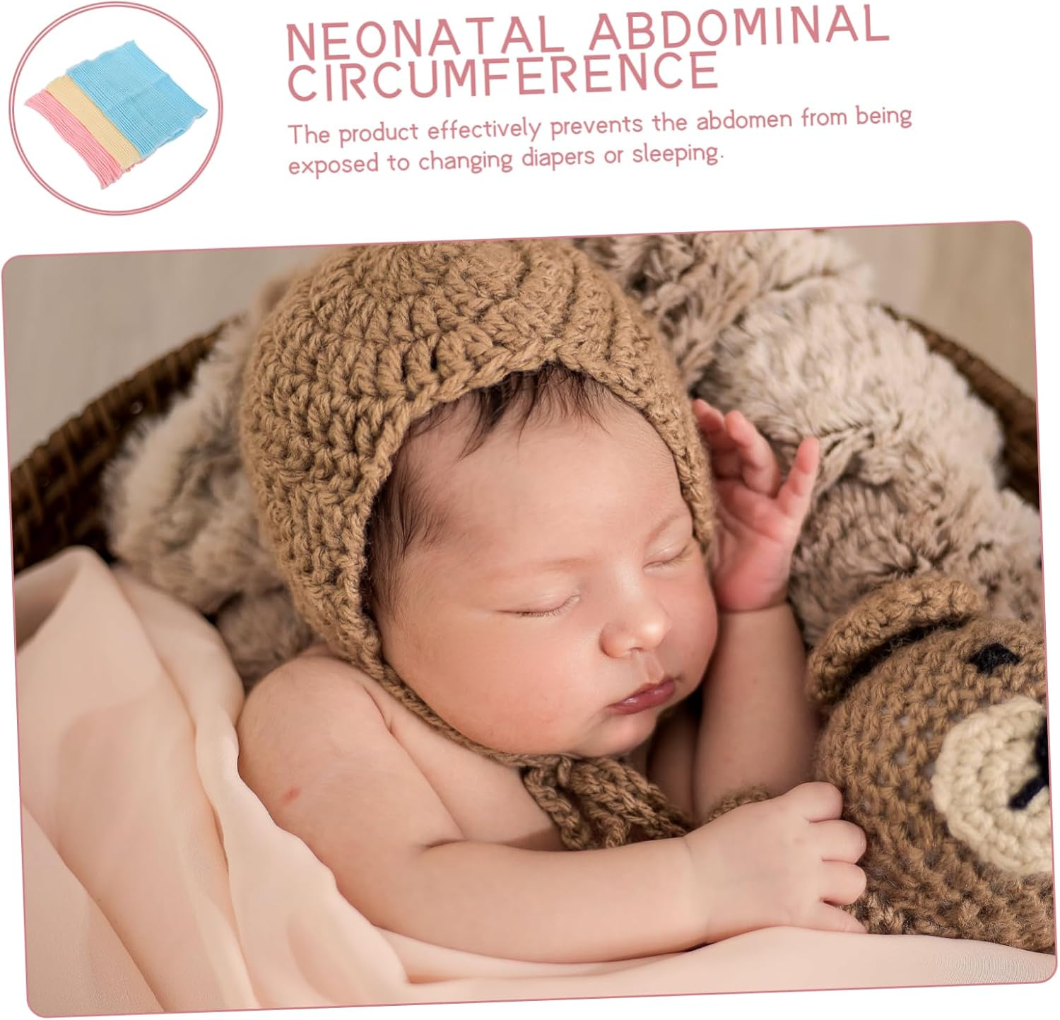 MERRYHAPY 3Pcs Navel Band Umbilical Cord Care Wrap Maternity Belt for Postpartum Pregnancy image number 3