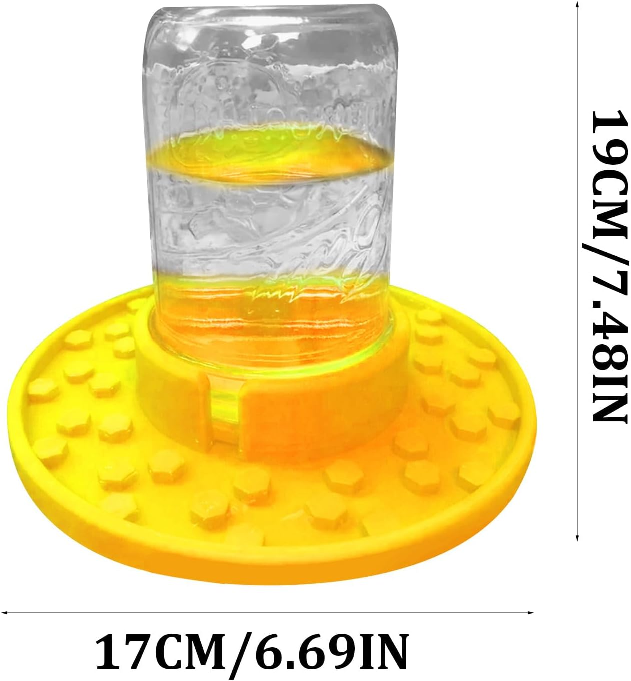 Jar Bee Feeder ? Hive Entrance Watering Cup for Thirsty Pollinators | Reusable Sugar Water Station for Honeybee Hydration, Outdoor Beekeeping Equipment for Backyard Garden Apiaries image number 5