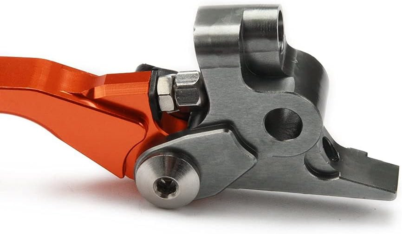 Anxin Motorcycle Brake Clutch Lever Foldable Levers Set CNC for 125 150 250 300 350 450 500 SX XC EXC SXF XCW XCF XCFW EXCF TPI Dirt Bike Orange
