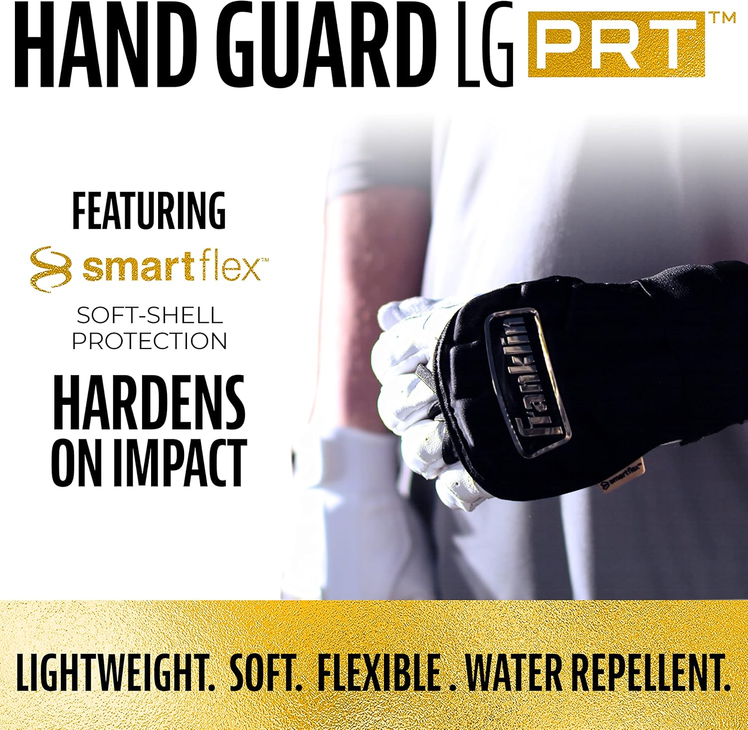 Franklin Sports Baseball Hand + Wrist Guard - PRT LG Series Adult Hand + Wrist Protector for Batting - Protective Hand, Wrist Shield - Right + Left Hand Hitters - One Size - Adult