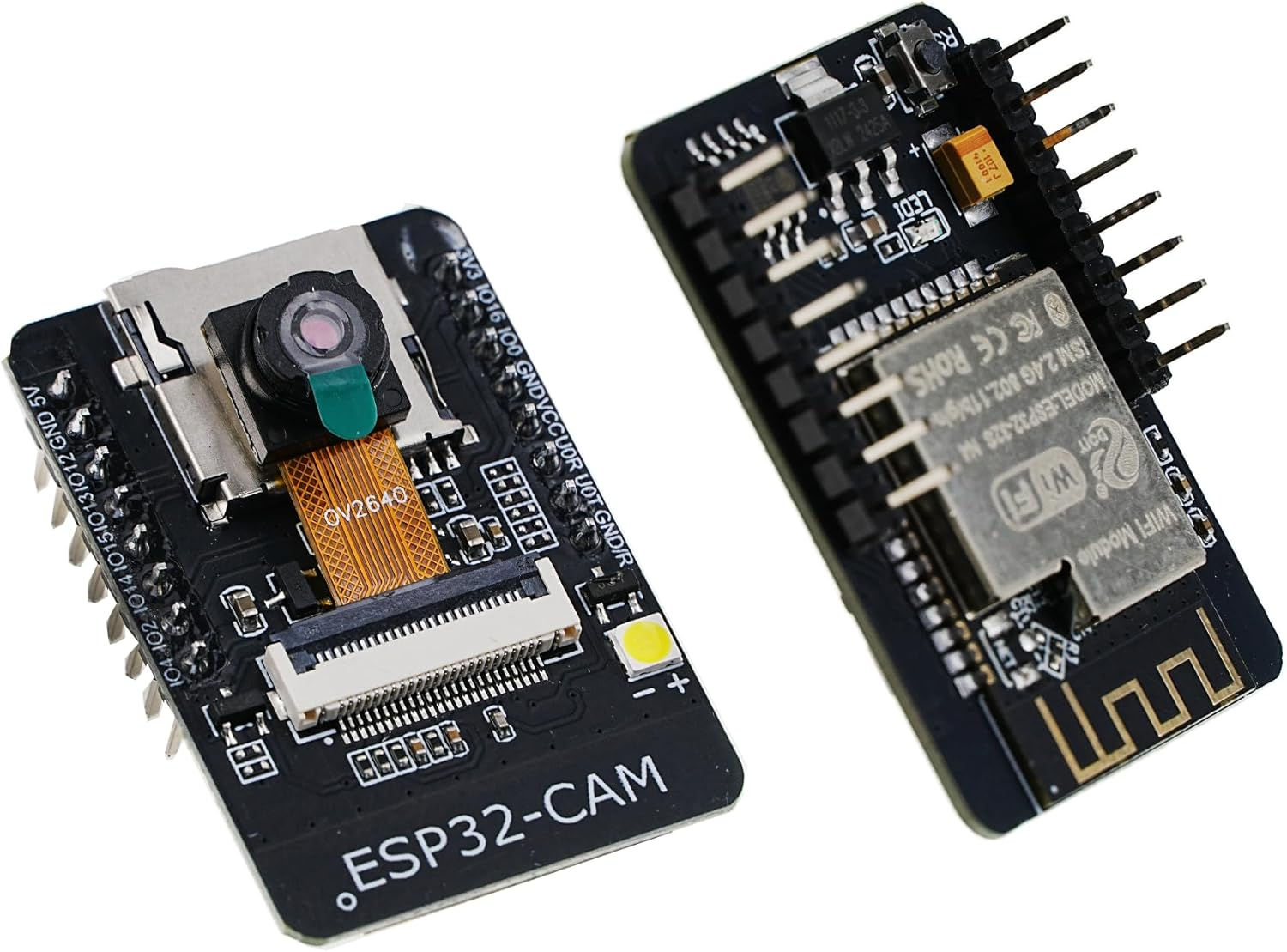 A-DIGISHUO 1Pcs ESP32-CAM Development Board Wireless Wifi+Bluetooth with OV2640 Camera Module for Arduino（1Set image number 5