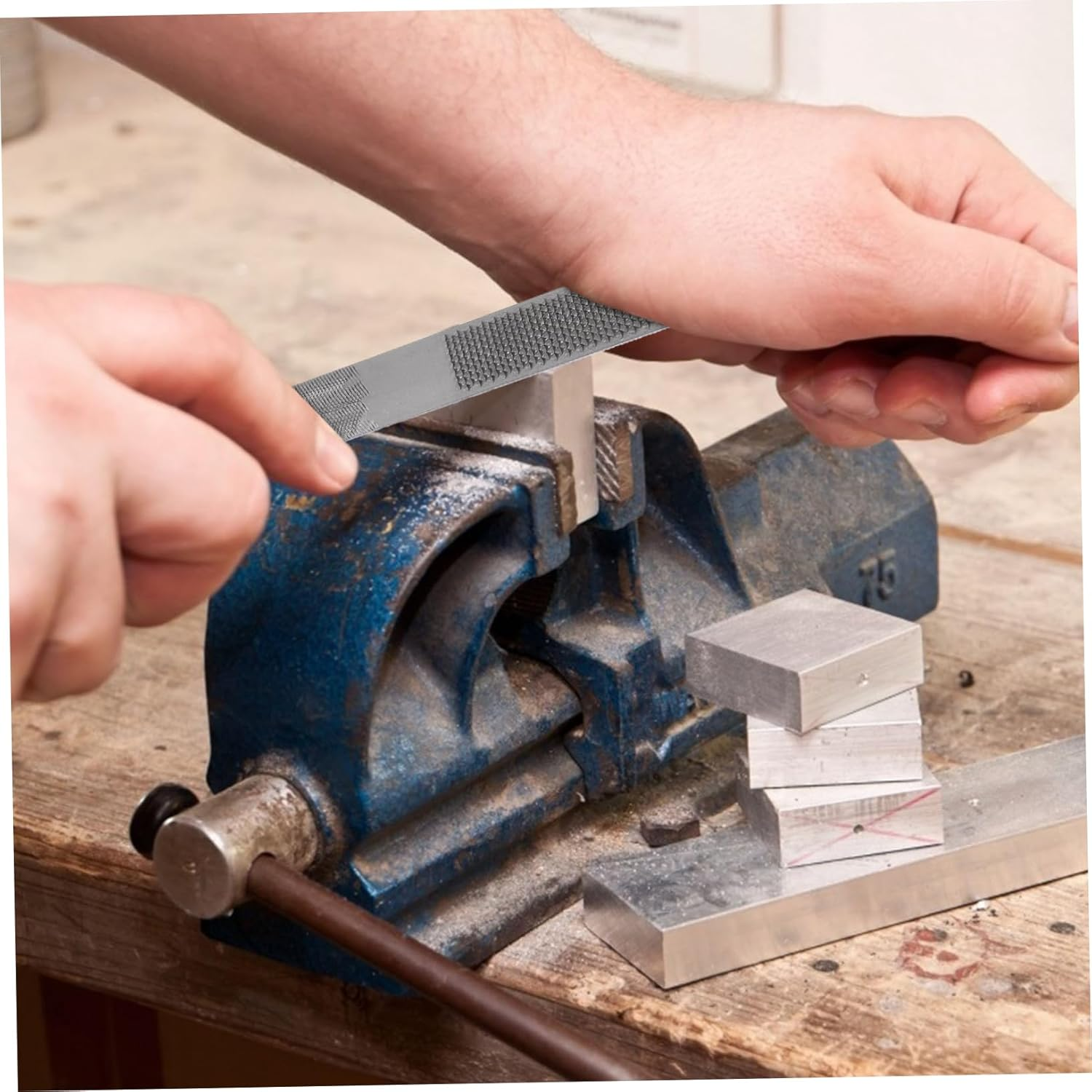 ARTIBETTER 4 in 1 Wood Polishing Tool Set Professional Rasp File for Woodworking Metal Crafting Ergonomic Anti-Slip Handle for Carpenters Diy Enthusiasts image number 4