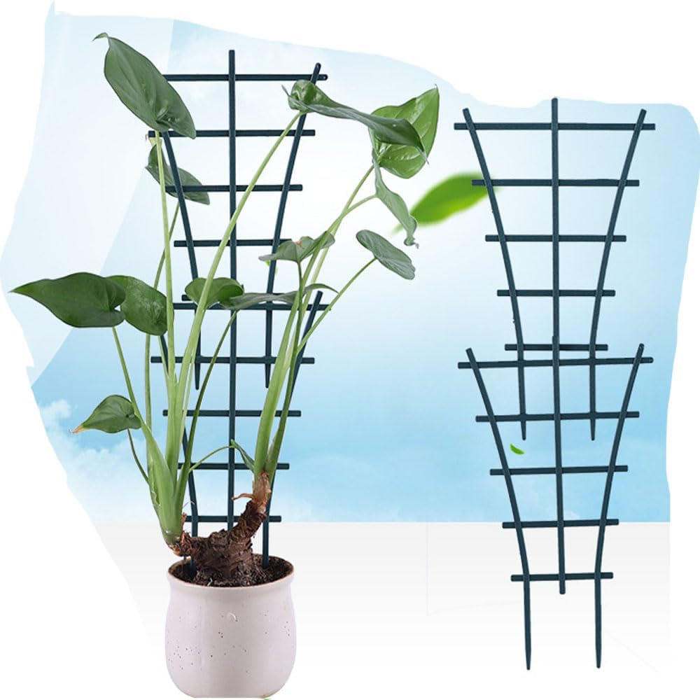 Plastic Plant Trellis, 16-Piece Stackable Support for Indoor and Outdoor Climbing Plants image number 2