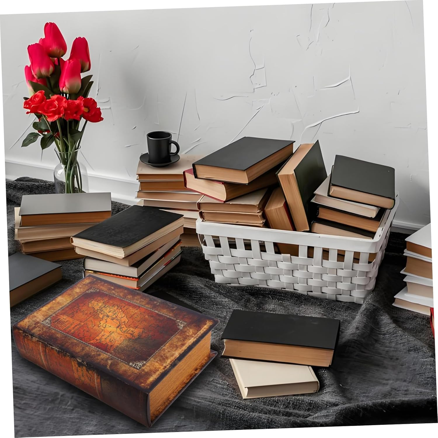 ABOOFAN Vintage Book Shaped Box Fake Book Storage Box for Bookshelf Decoration Home Office Use image number 6