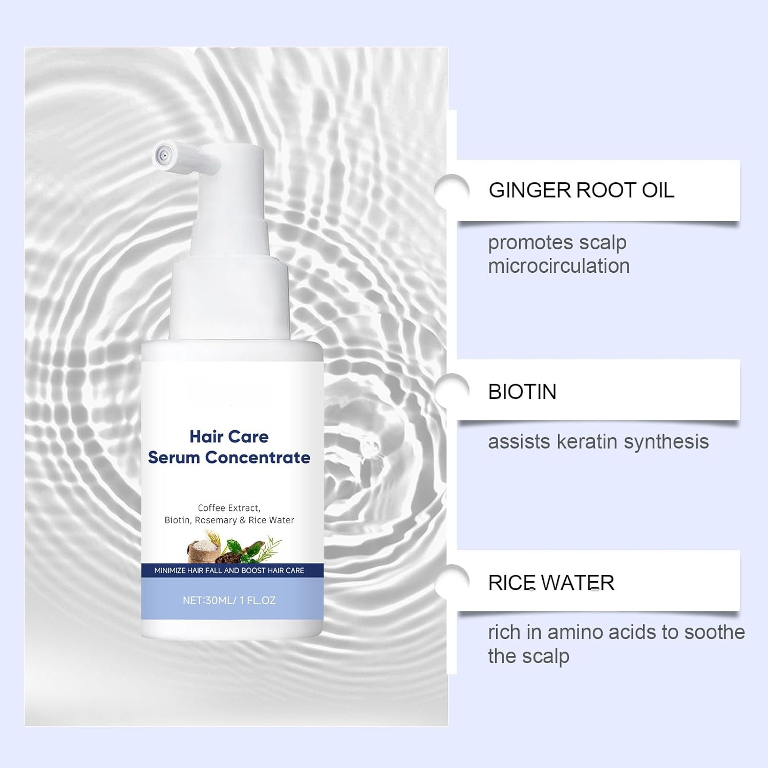 Hair Serum Concentarte, 30Ml Hair Serum for Hair for Men & Wome image number 6