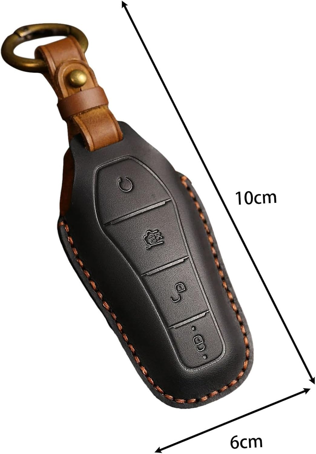 Magideal Car Key Fob Cover Key Case Automotive Accessories Portable Full Protection Smart Key Protector for Dolphin Seal Atto 3, Black - Blue image number 2