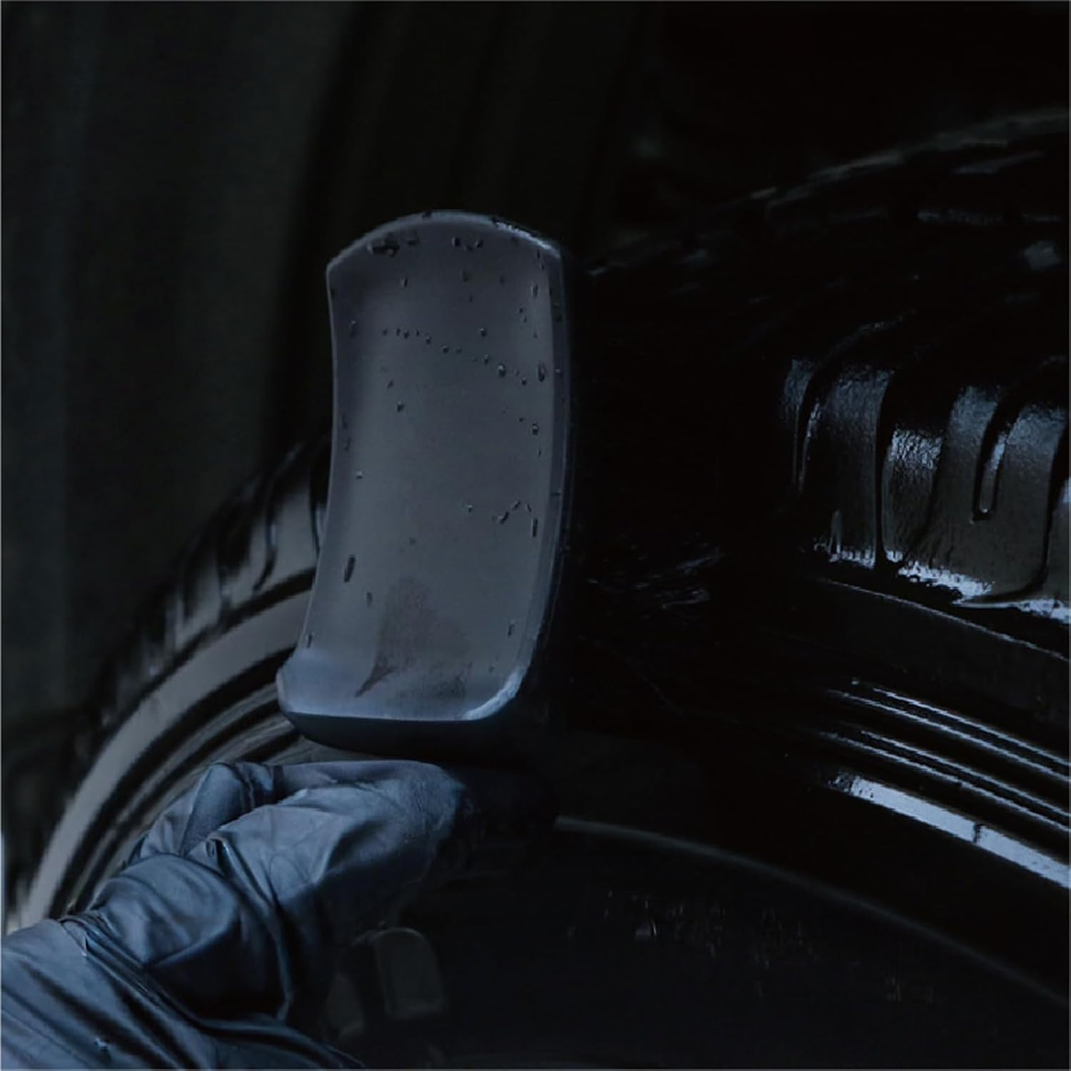 Tire Brush, Car Wheel Brush, Stiff Nylon Bristles for Cleaning Tires, Carpets, Auto Detailing, Black-Unron image number 2