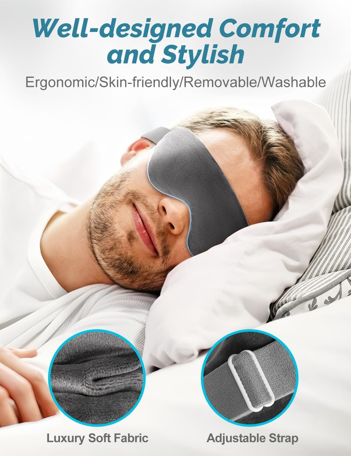 Eye Mask for Dry Eyes - Steam Warm Compress for Eyes - Remove Styes, Chalazion Therapy Warming and Heating Pad Hot Compress - Moist Heat Mask for Blepharitis & MGD (Flaxseed).