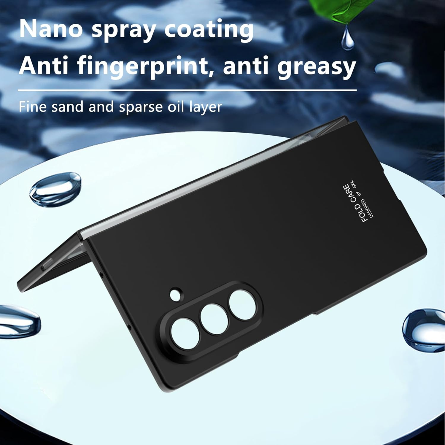 Anoowkoa Case for Samsung Galaxy Z Fold 7 Ultralight Ultra Thin Scratch-Resistant Non-Slip Camera Protection Matte Texture Hard PC Mobile Phone Case for Z Fold 7 [Matte Black]