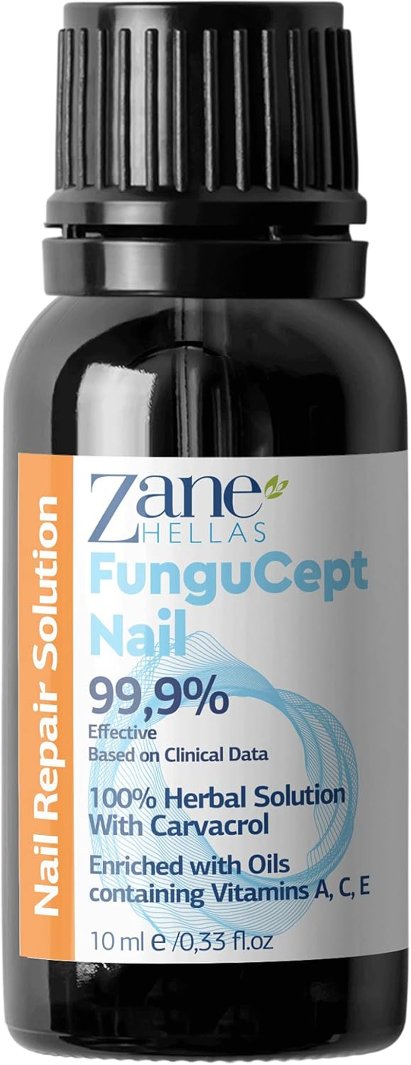 Zane Hellas Fungucept Nail. Fungal Nail Solution. Fungus Nail Solution for Discolored, Thickened, Crumbled and Fungi Nails. Visible Results in 4 Weeks.0.33 Oz -10Ml image number 2