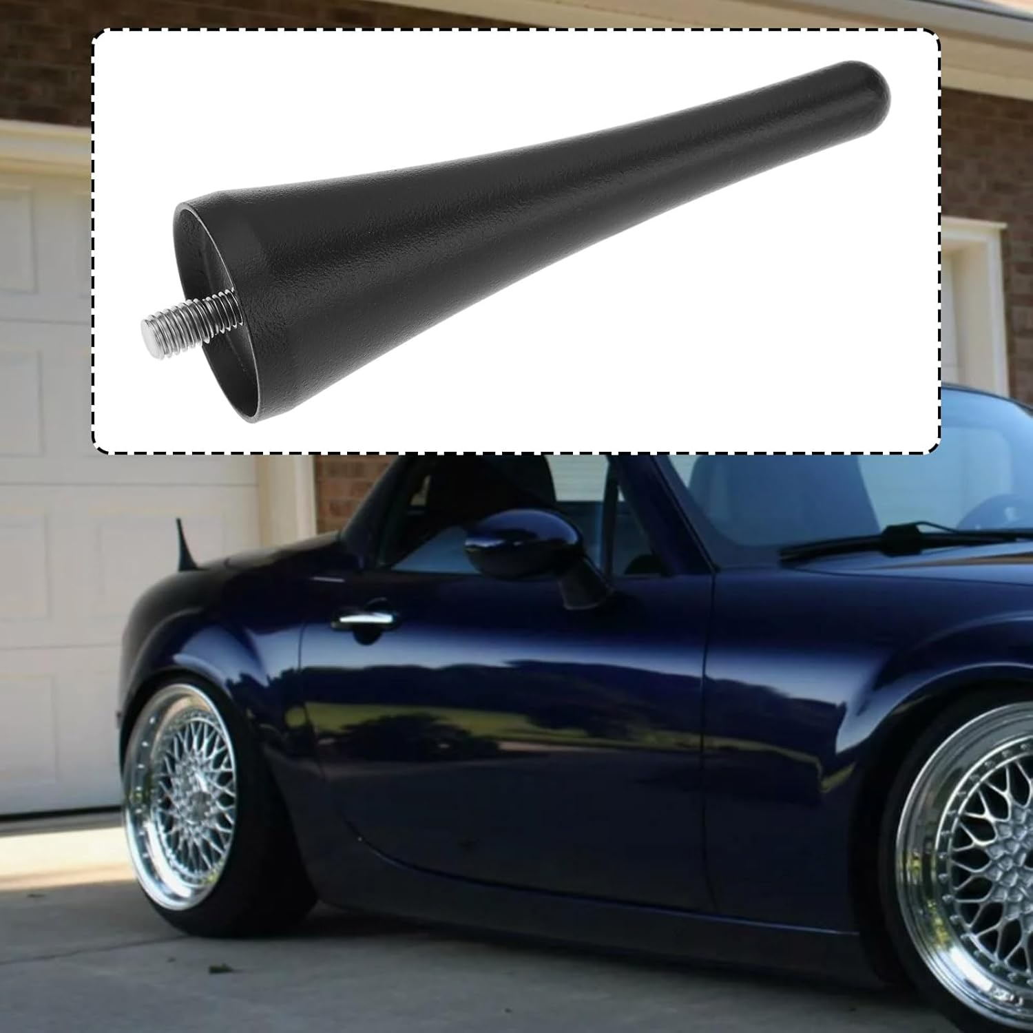 Emagtech 3.8 Inch Radio Antenna Aluminum Alloy Compatible with Mazda MX-5 Miata 06-22 image number 6