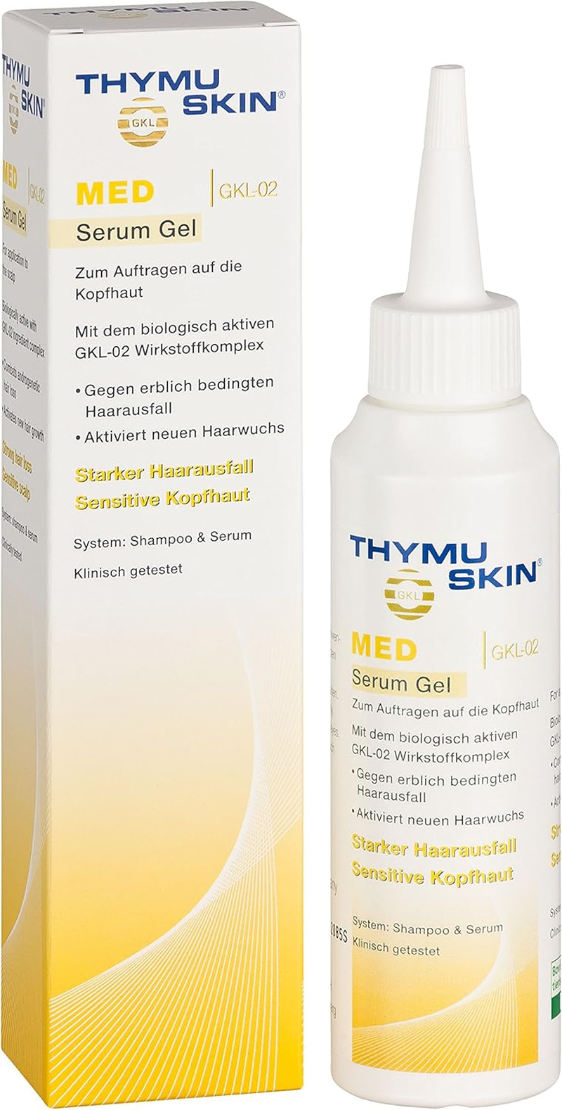 THYMUSKIN Med - Hair Care Peptides Serum (Step #2) for Hair Growth Due to Hair Loss - for Sensitive Hair and Scalp Conditions Where Balding Is Already Present image number 6