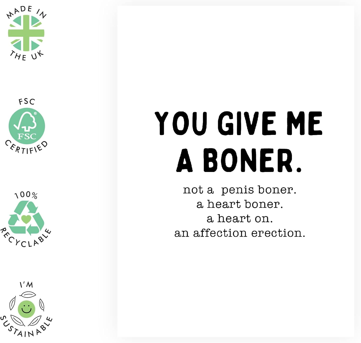 Central 23 Cheeky Anniversary Card for Her - Funny Greeting Card for Women - Wife Birthday Card - Humorous Anniversary Cards for Girlfriend Fiance - Comes with Fun Stickers - Recyclable -