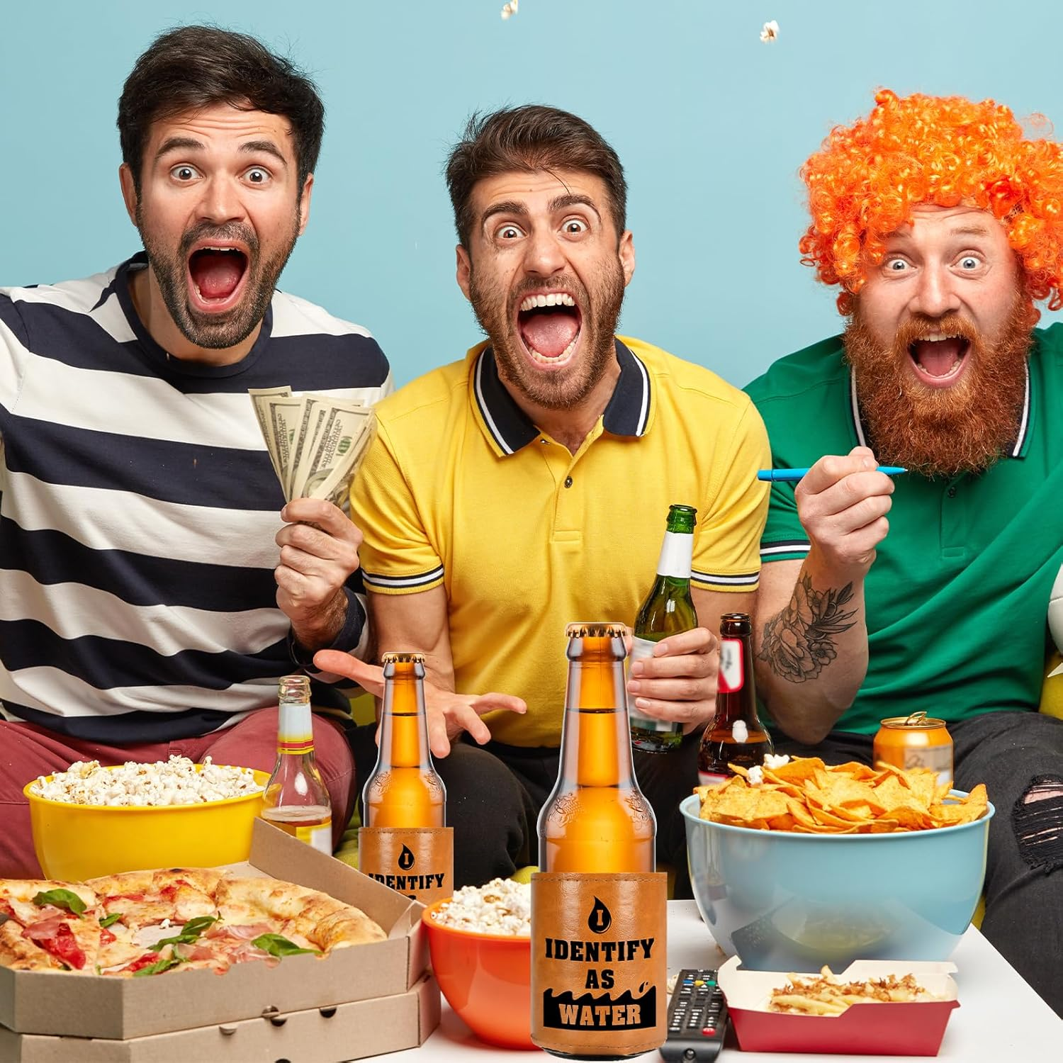 White Elephant Gifts for Adults Leather Can Cooler for Men Christmas Stocking Stuffers Gifts for Dad from Daughter Son Fathers Day Birthday Gag Ldeas Funny Retirement Gift image number 5