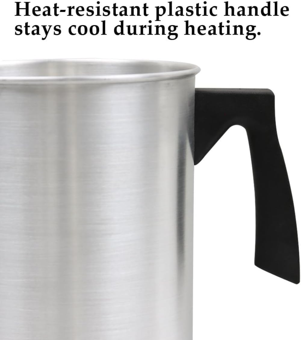 Candle Making Pouring Pot, 4 Pounds, Dripless Pouring Spout & Heat-Resisting Handle Designed Wax Melting Pot, Aluminum Construction Candle Making Pitcher image number 3