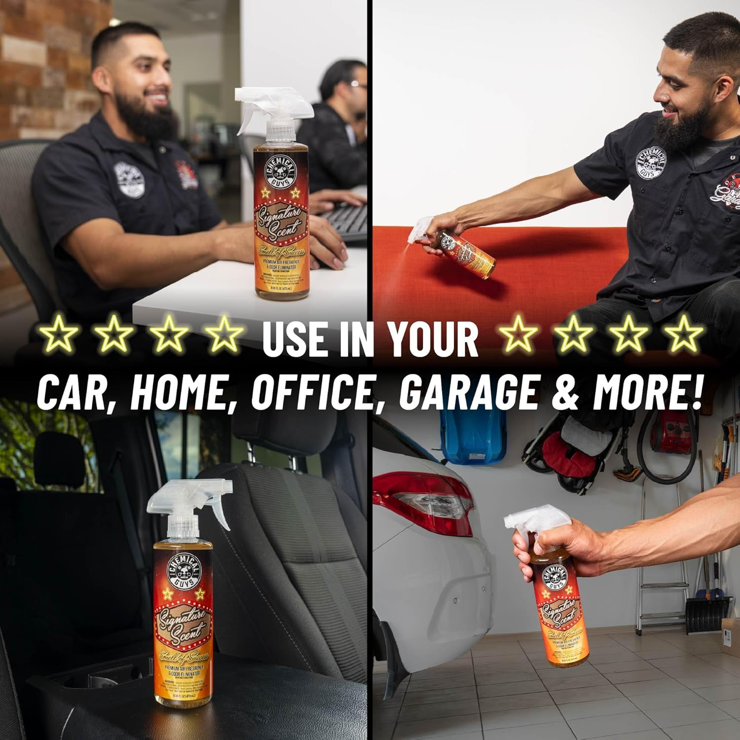 Chemical Guys Stripper Scent Premium Air Freshener & Odor Eliminator Spray &ndash; Long-Lasting Car & Home Deodorizer, Neutralizes Smells at the Source &ndash; 473Ml (16 Oz) image number 5