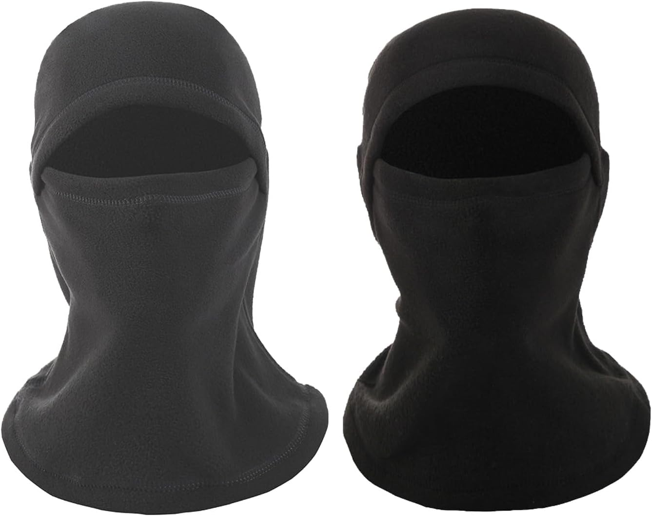LERTREE 2 Pcs Fleece Ski Mask Winter Warm Thermal Balaclava for Men Women Windproof Face Cover