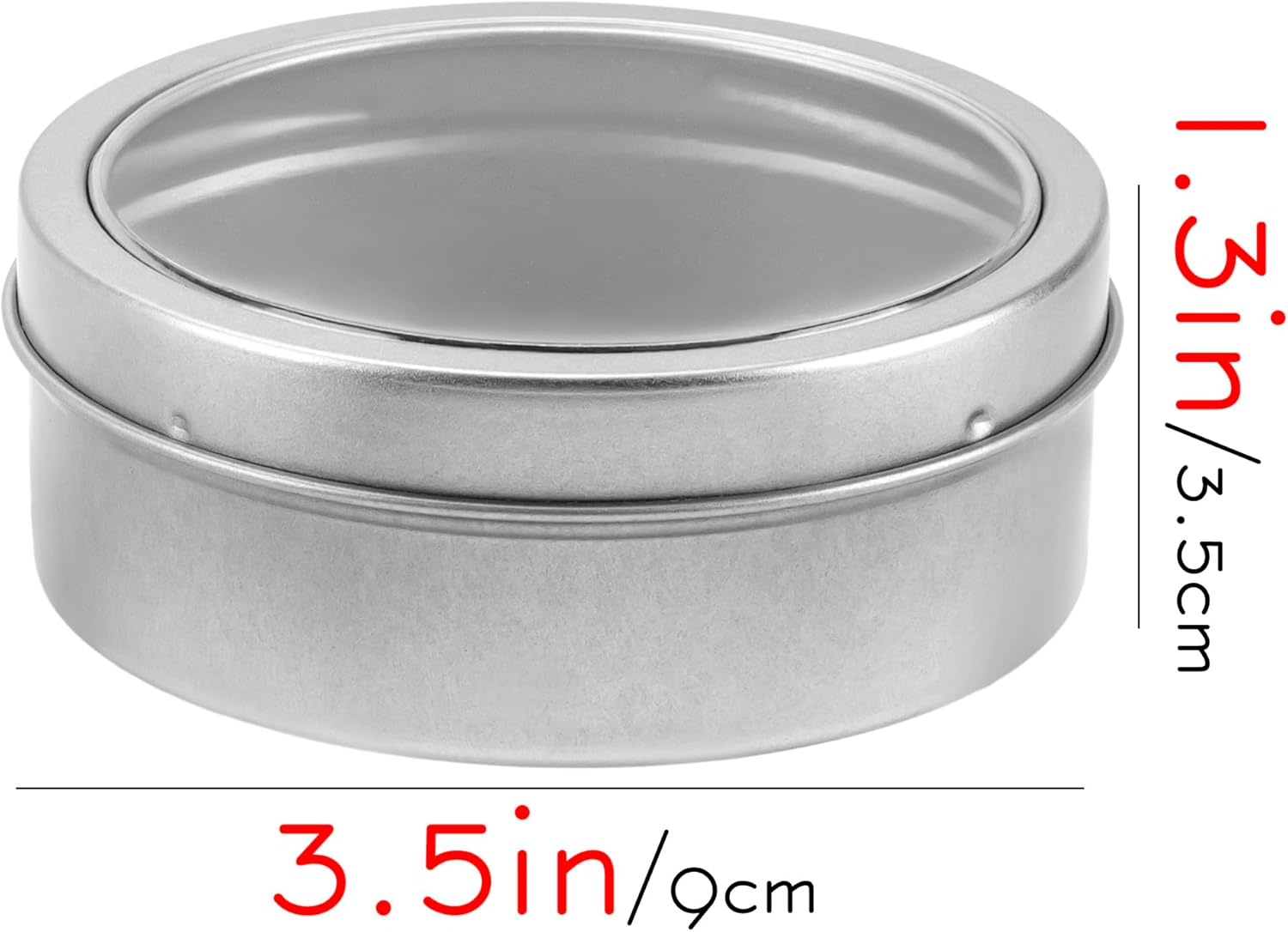 SHIDOW Magnetic round Paper Clip Holder, Stainless Steel Clip Storage Box, Cute Paperclips Smooth Wire Bookmarks in Tinplate Paper Clips Dispenser Holders(2 Pcs, Matte Silver) image number 2