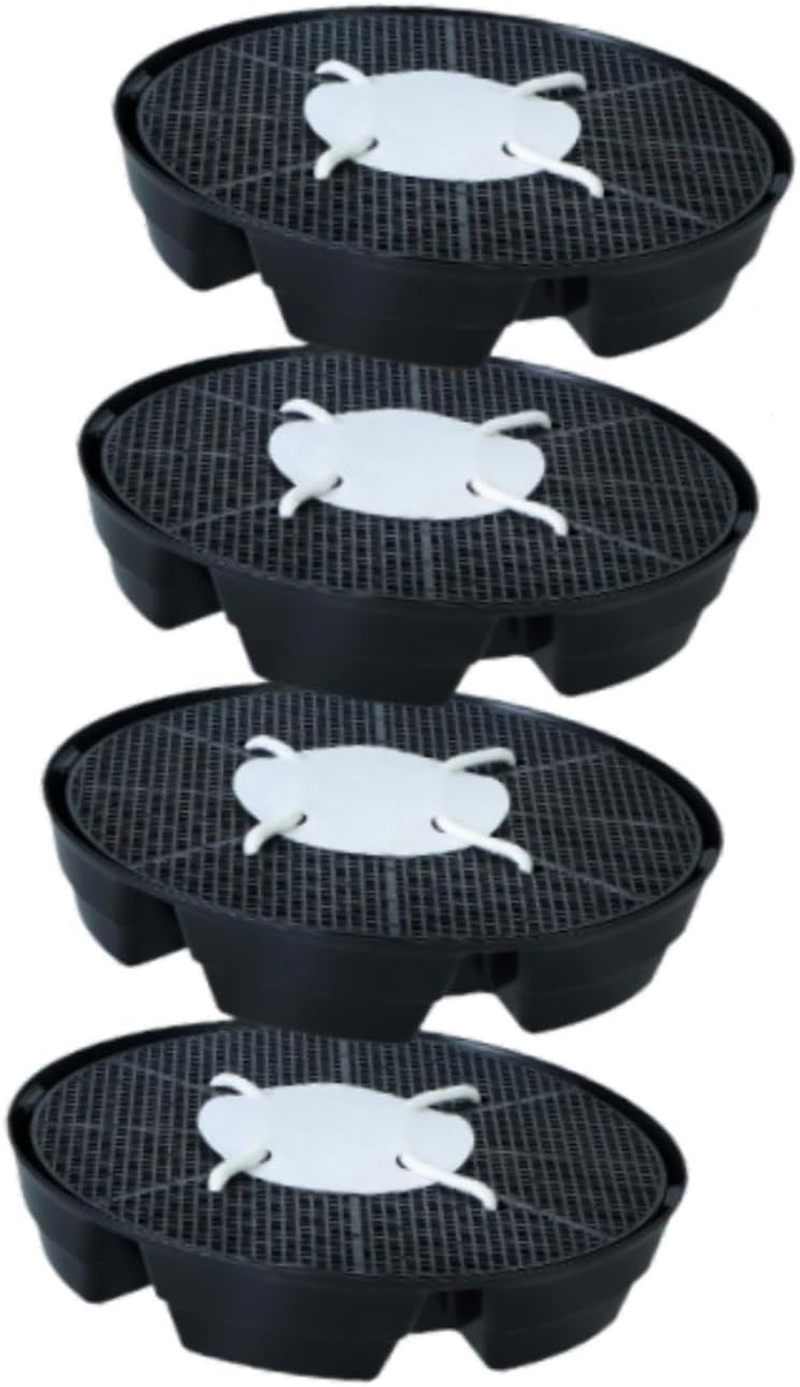 ＫＬＫＣＭＳ 4Pcs Self Watering Pot Base Set Patio Indoor Fabric Pot Base No Accumulation image number 5