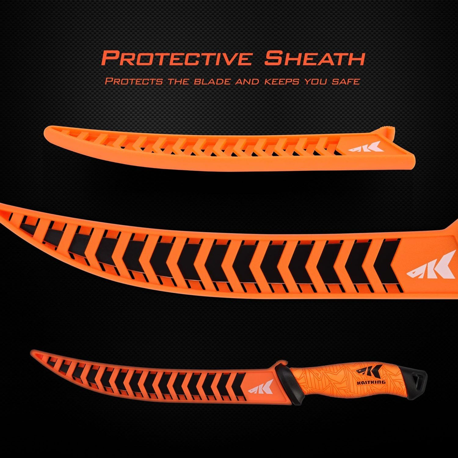 Kastking Speed Demon Pro Fillet Knife - Razor Sharp G4116 German Stainless-Steel Blade, Professional Level Knives for Filleting and Boning, Non-Slip Handles, Includes Protective Sheath image number 5