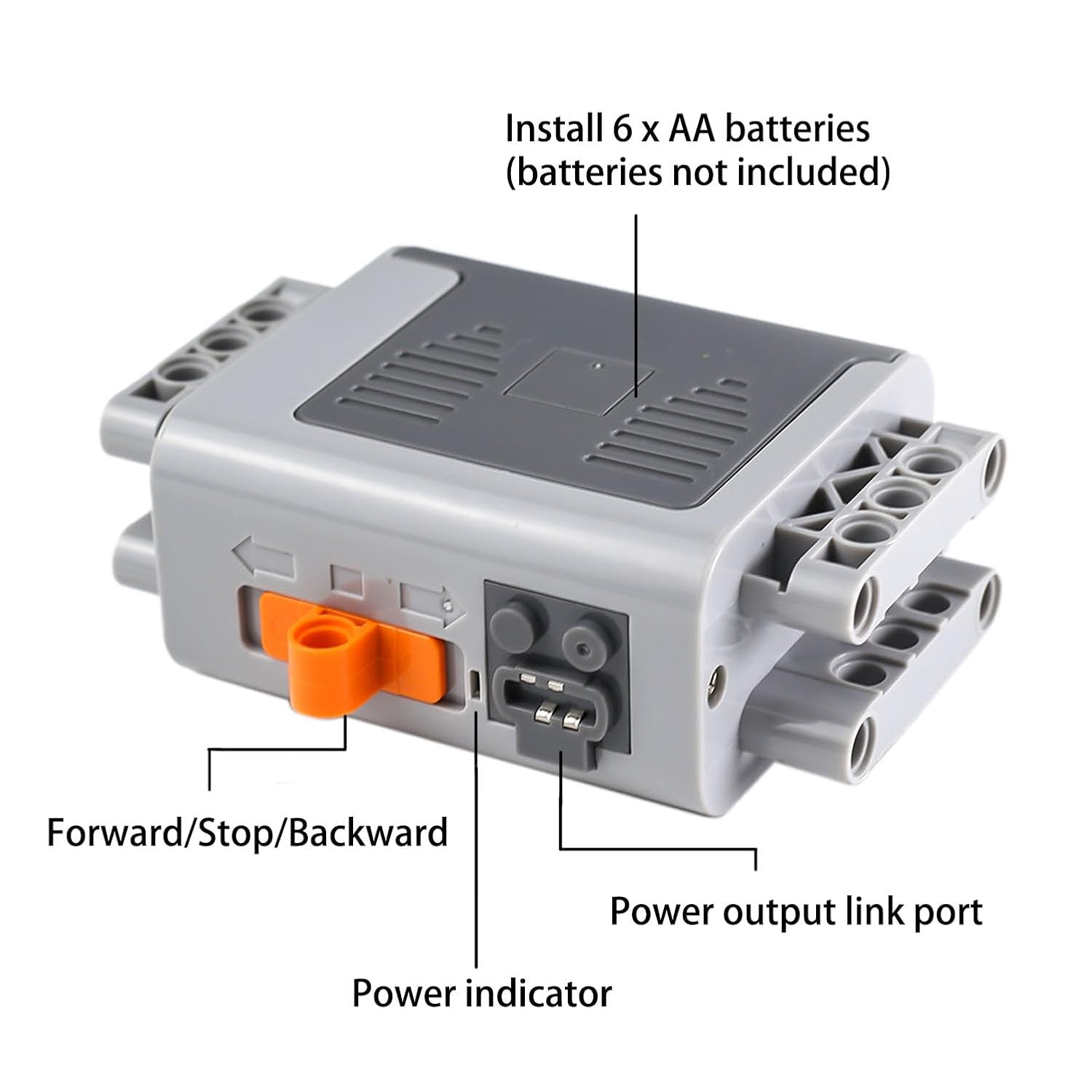 Brickbounty 9-In-1 Motor Set Power Functions, Motor Kit Technical Parts for STEM Assembled Building Block, Control Function for MOC Bricks image number 1