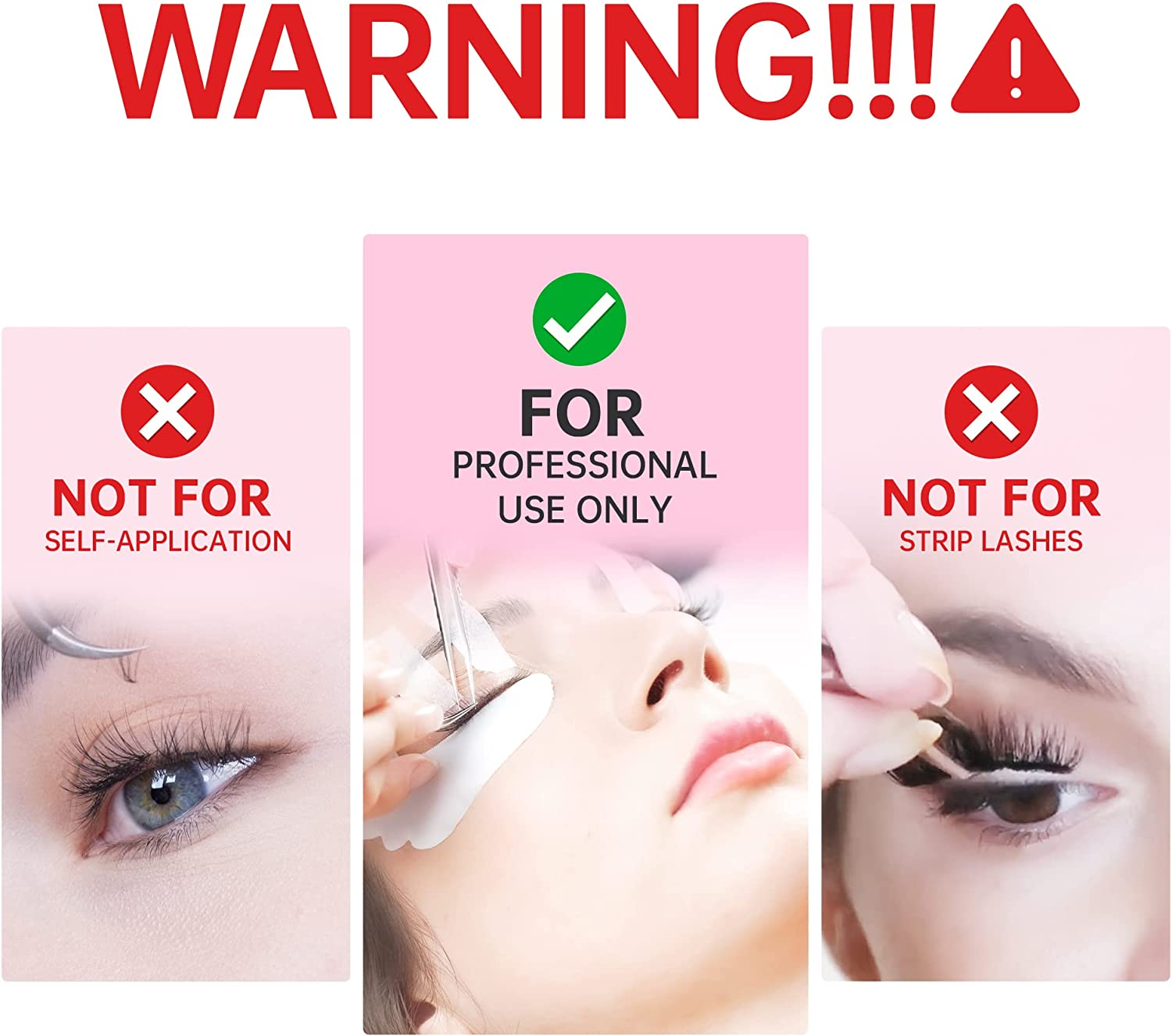 Beauty7 Professional Eyelash Extension Glue - Fast Instant 2-3S Ultra Bonding Adhesive for Semi-Permanent Lashes - 5Ml image number 5