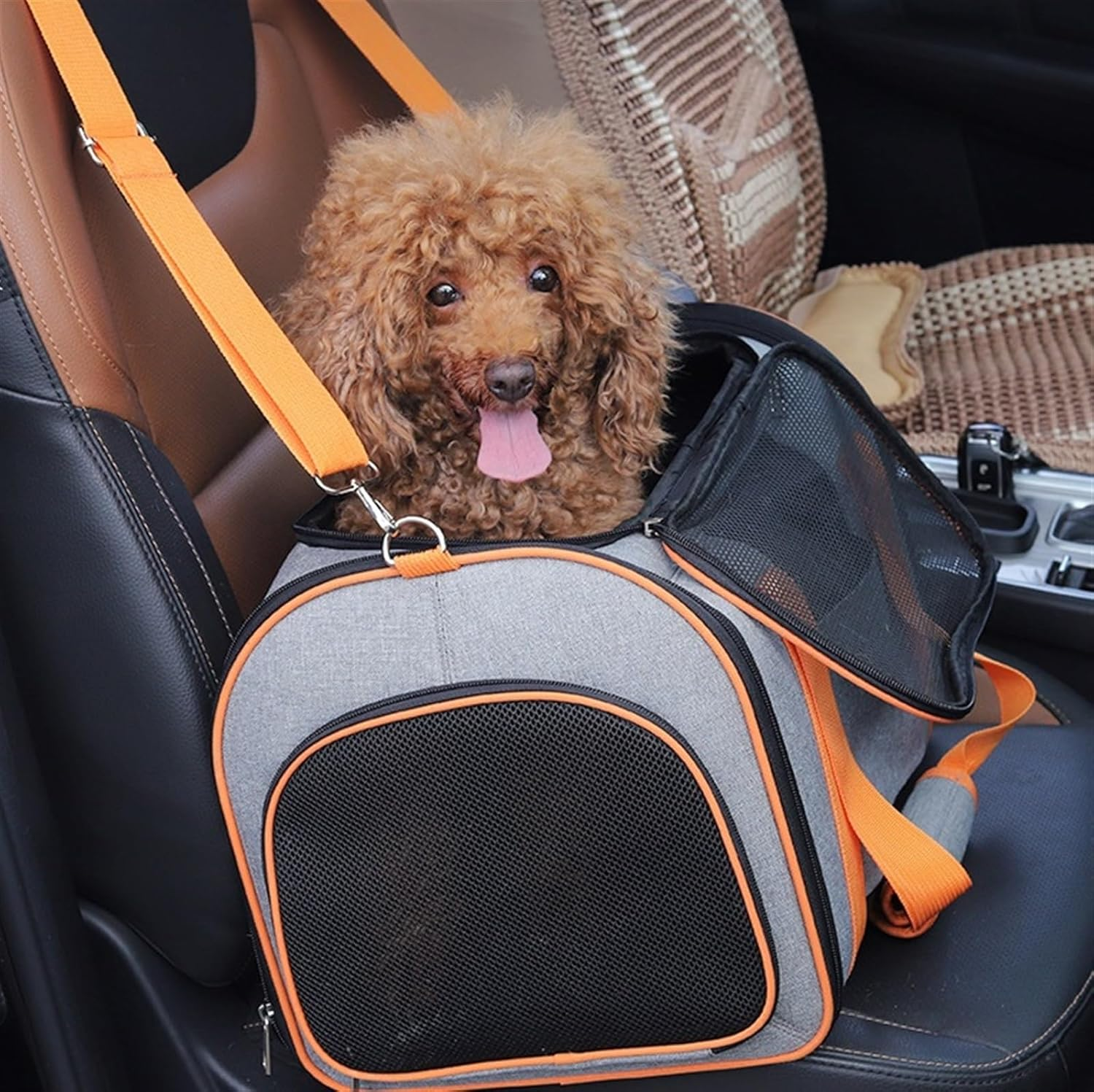 Cat Bag Dog Carrier Pet Carrier Pet Tote Pet Carrier Bag Pet Handbag Foldable Pet Bag Carrier Cat Backpack for Travel Cat Carrier Pet Bag Carrier(Size:48 * 30 * 28Cm) image number 5