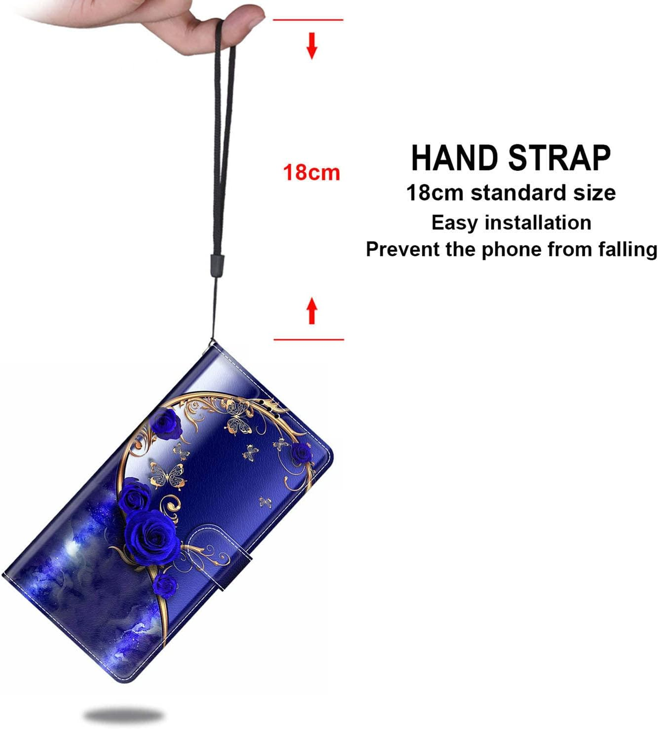 Mobile Phone Case for Iphone 17 Air Case, Premium Leather Flip Foldable Shockproof Magnetic [Stand Function] [Card Slots] Protective Case - Butterfly - Pic:02 image number 2