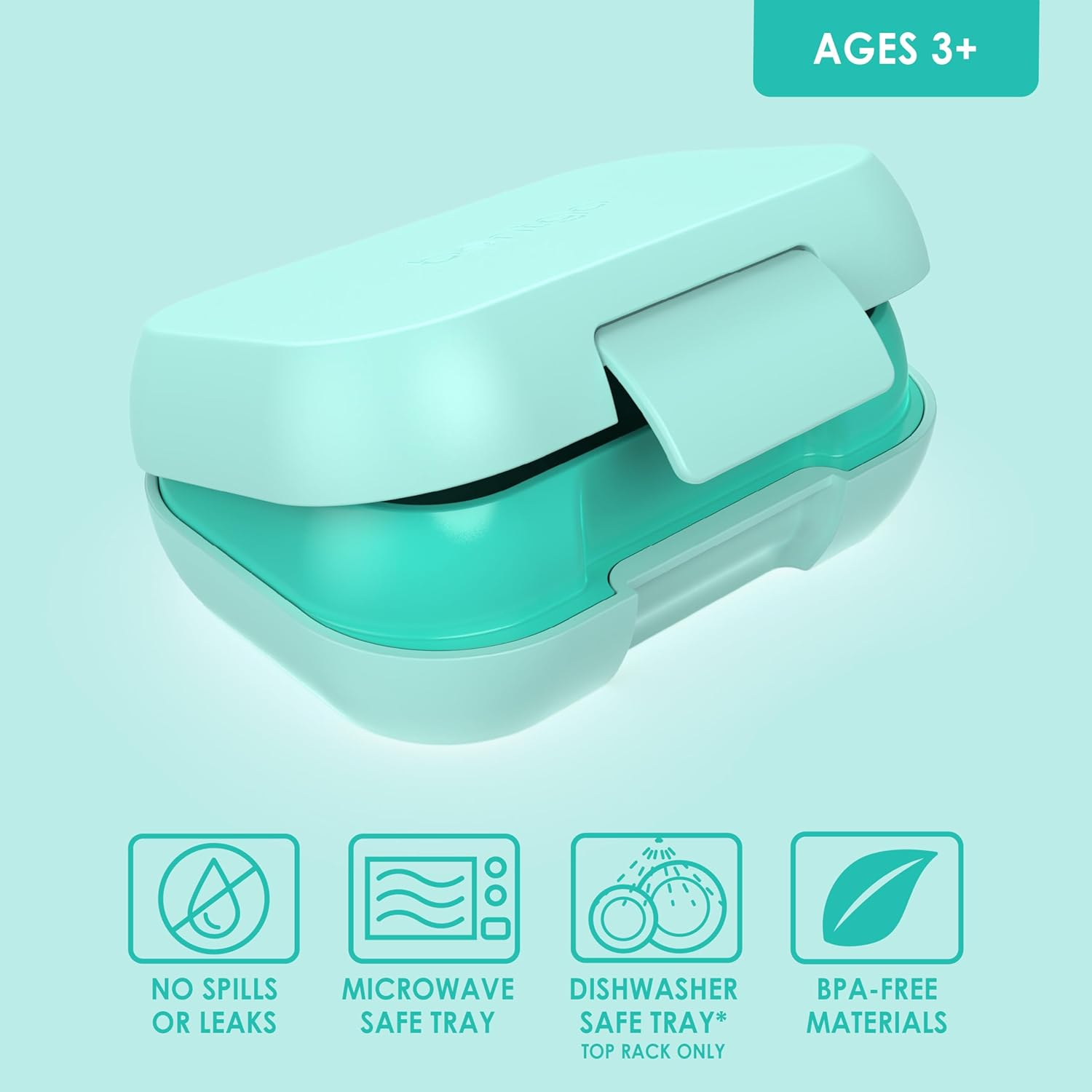 Bentgo Kids Snack Container - Aqua image number 3