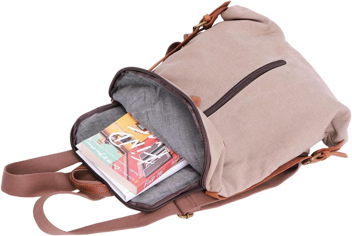 NECTAR YUNBURST Khaki Canvas Crossbody Sling Bag - Slim Casual Daypack for Urban Cycling & Bush Hiking Expeditions | 50X30X7Cm Unisex Travel Essential Backpack image number 2