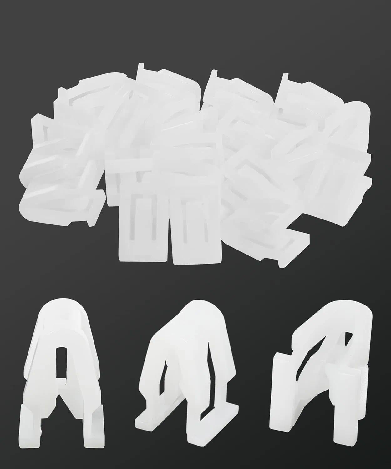 20PCS Plastic Car Dashboard Trim Clips, 8Mm Automotive Interior Panel Fasteners and Retainer Clips for Most Cars - Povtor image number 4